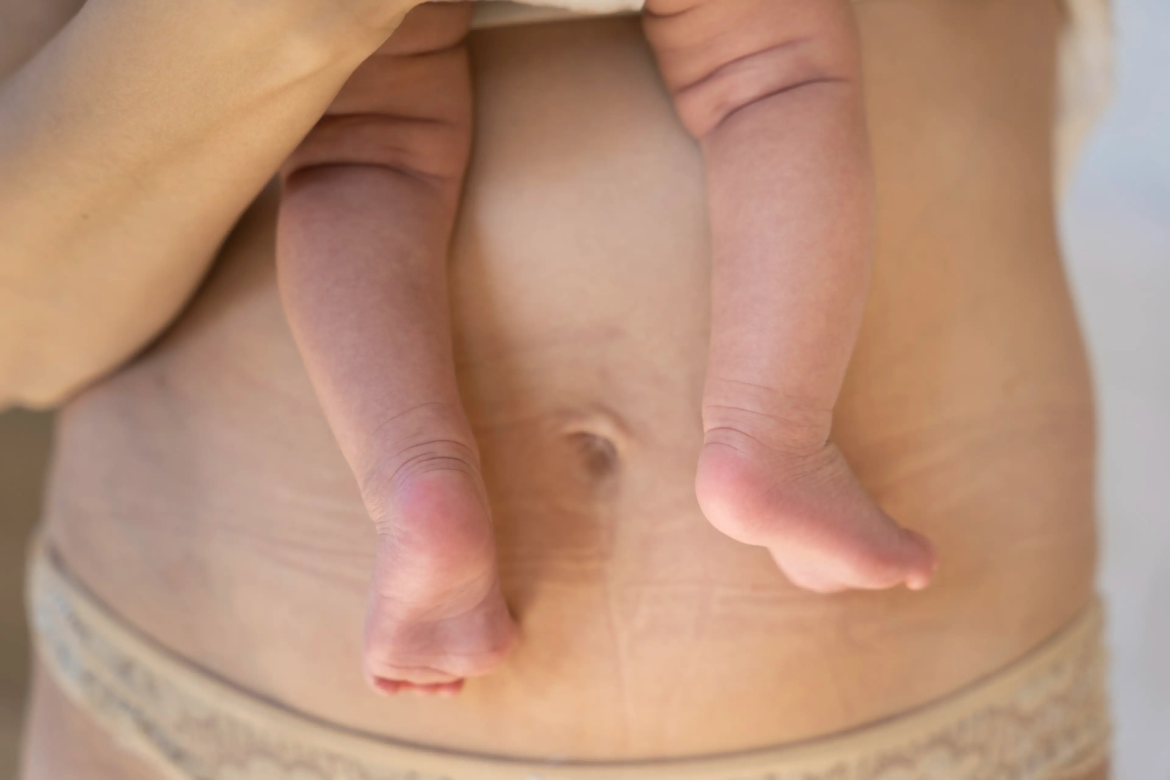 Newborn's feet